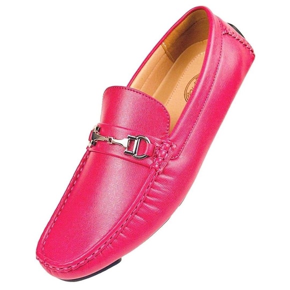 mens fuschia dress shoes